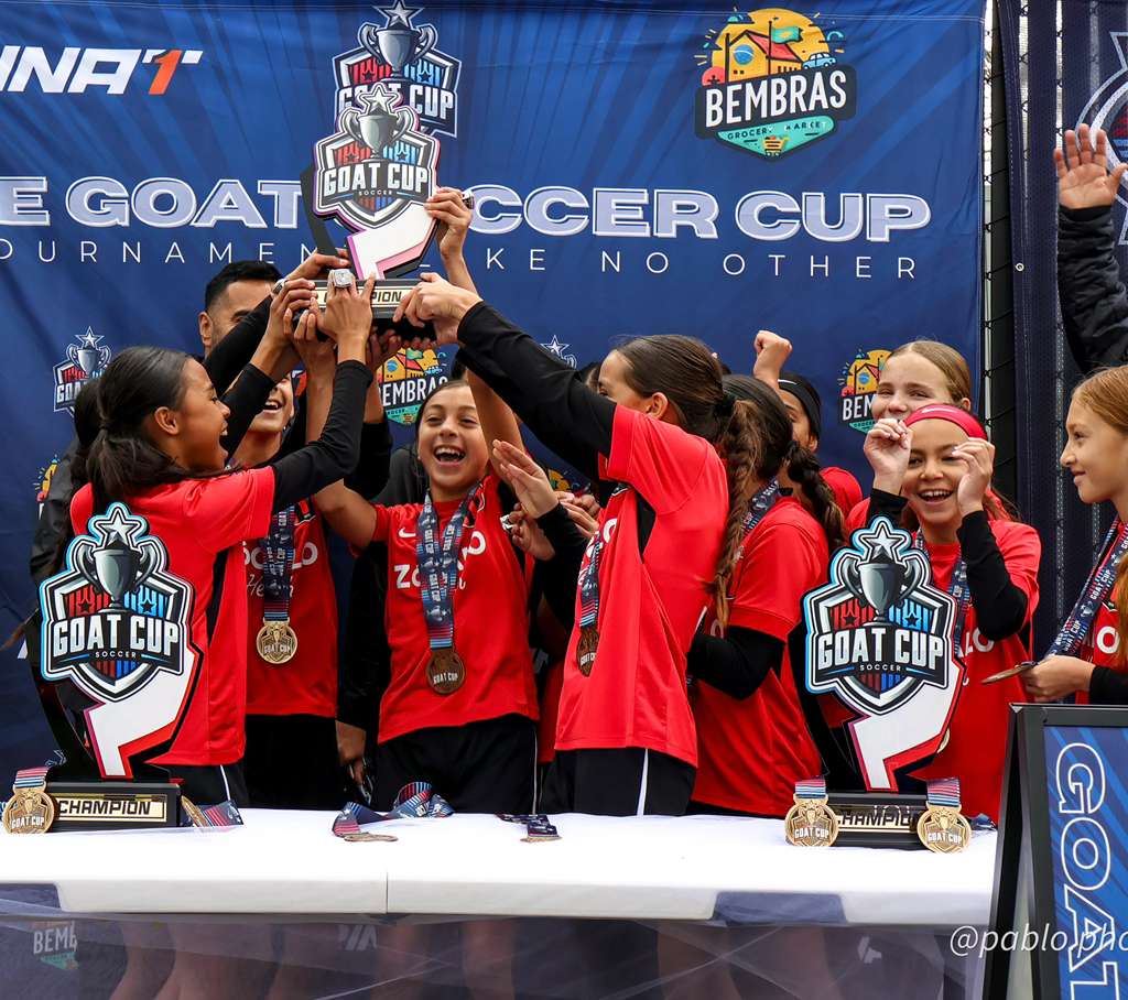 Girls champion team celebrating